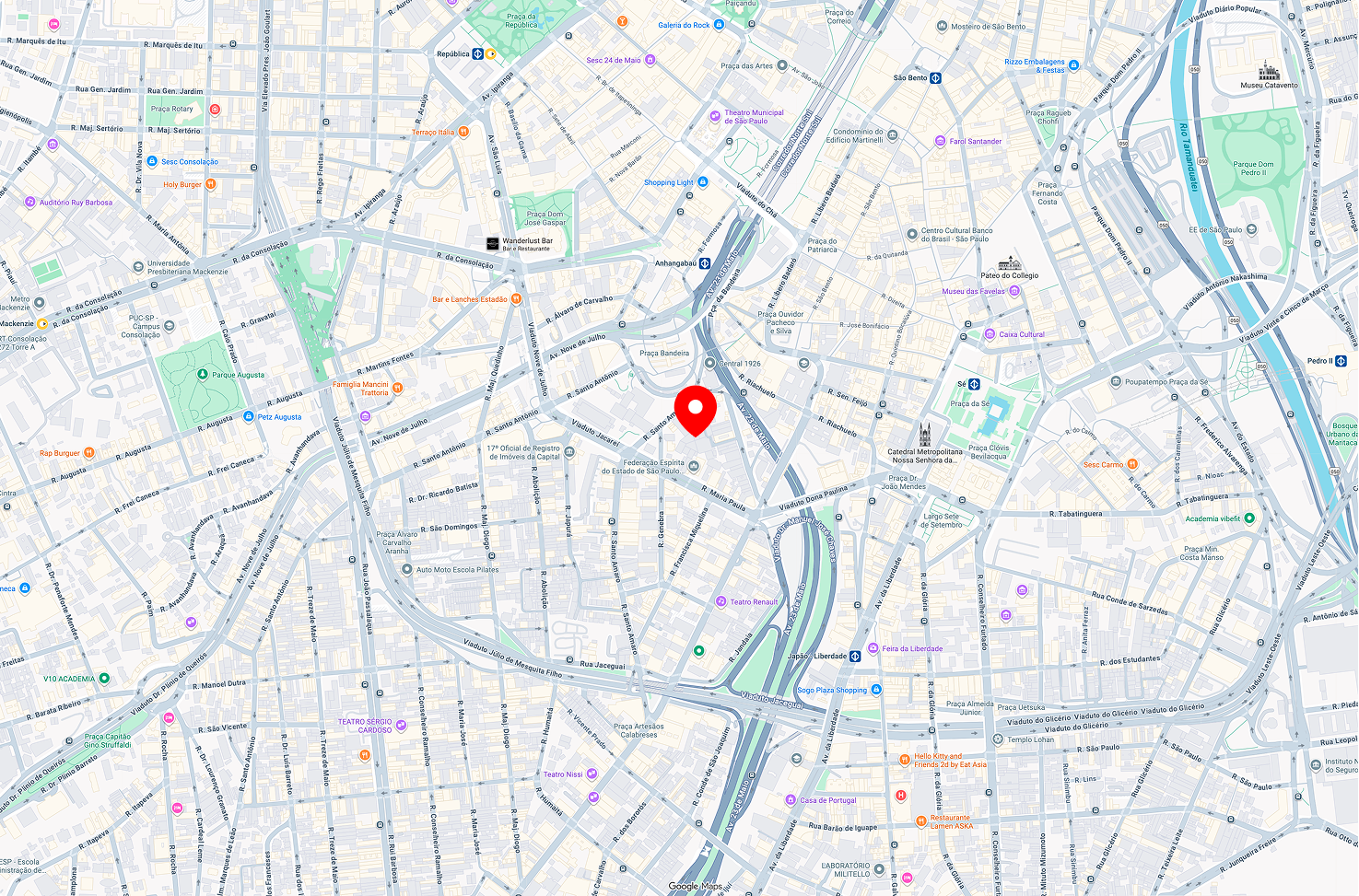 Localização Torre Bela Vista